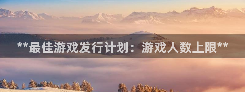 新航娱乐app最新版本更新内容介绍：**最佳游戏发行计划：游戏人数上限**